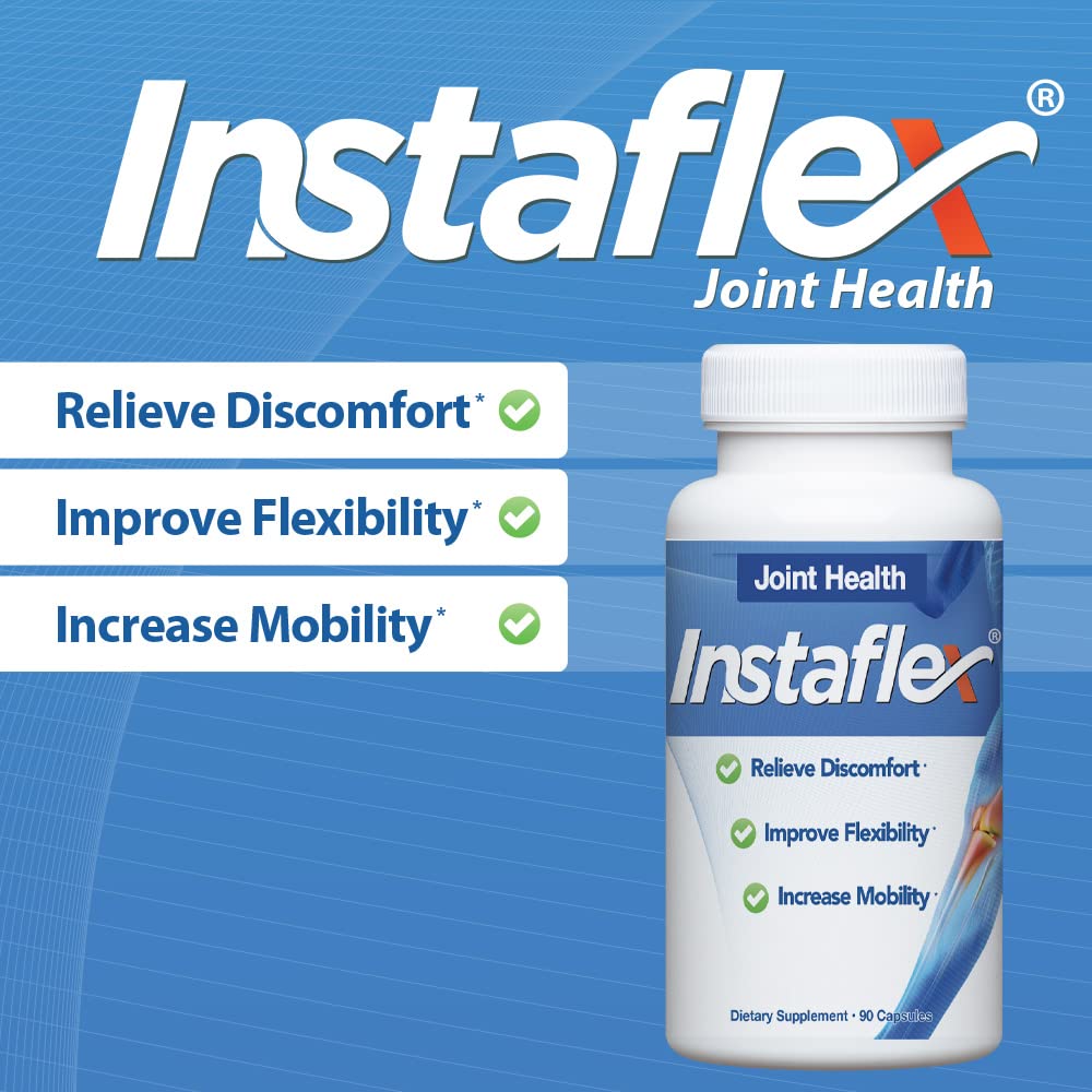 Instaflex Joint Support Supplement 180 Capsules - Clinically Studied Joint Relief Blend of Glucosamine, MSM, White Willow, Turmeric, Ginger, Cayenne, Hyaluronic Acid