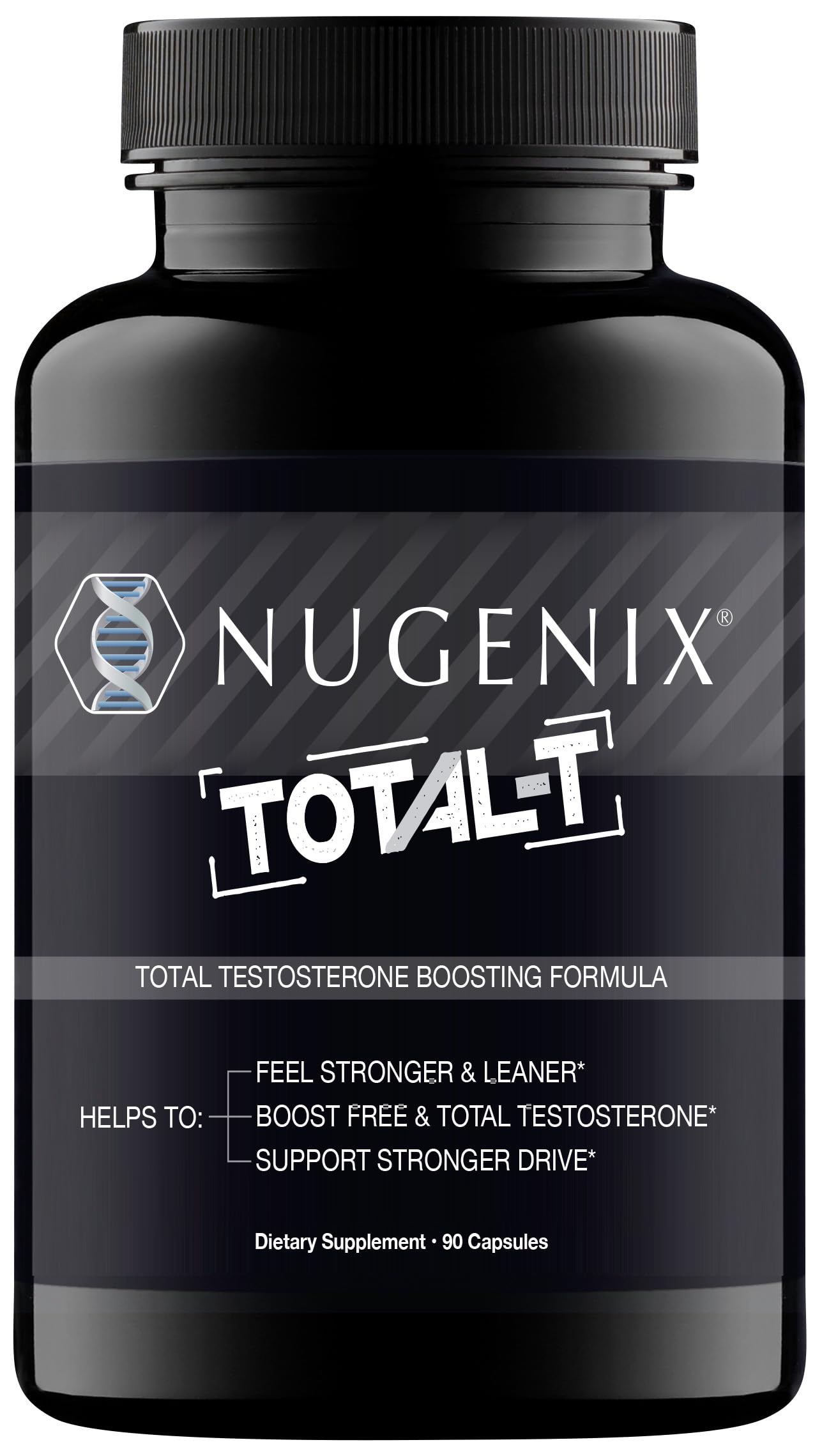 Nugenix Total-T, Free and Total Testosterone Booster Supplement for Men, 180 Count