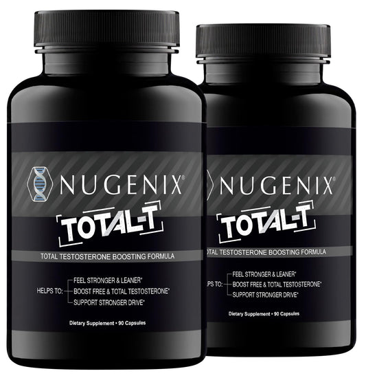 Nugenix Total-T, Free and Total Testosterone Booster Supplement for Men, 180 Count