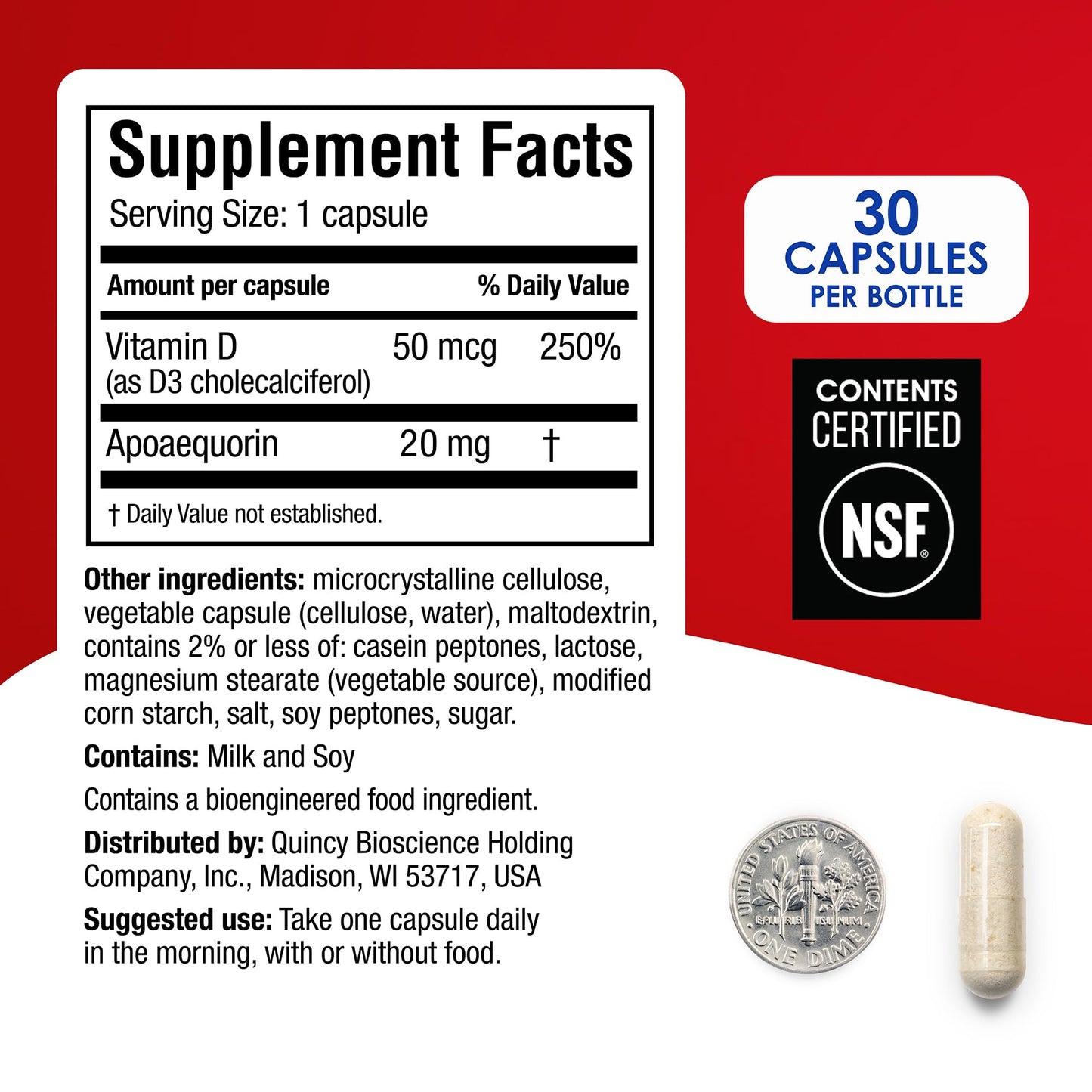 Prevagen Extra Strength 20mg, 60 Capsules |2 Pack| with Apoaequorin & Vitamin D with Attractive and Stackable Prevagen Storage Box