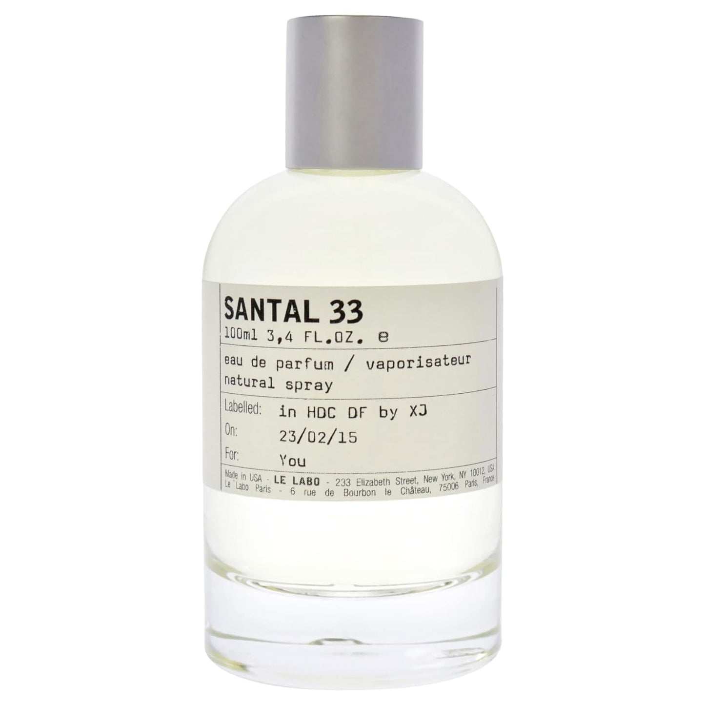 Le Labo Santal 33 Eau De Unisex Parfum Spray 100ml/3.4oz