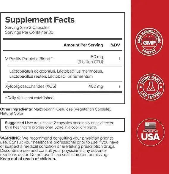 URO Women Probiotics Capsules for Women pH Balance with Prebiotics & Lactobacillus Probiotic Blend - Women's Vaginal Health Supplement - Promote Healthy Vaginal Odor & Vaginal Flora, 60 Count (Pack of 2) - Jia Sales